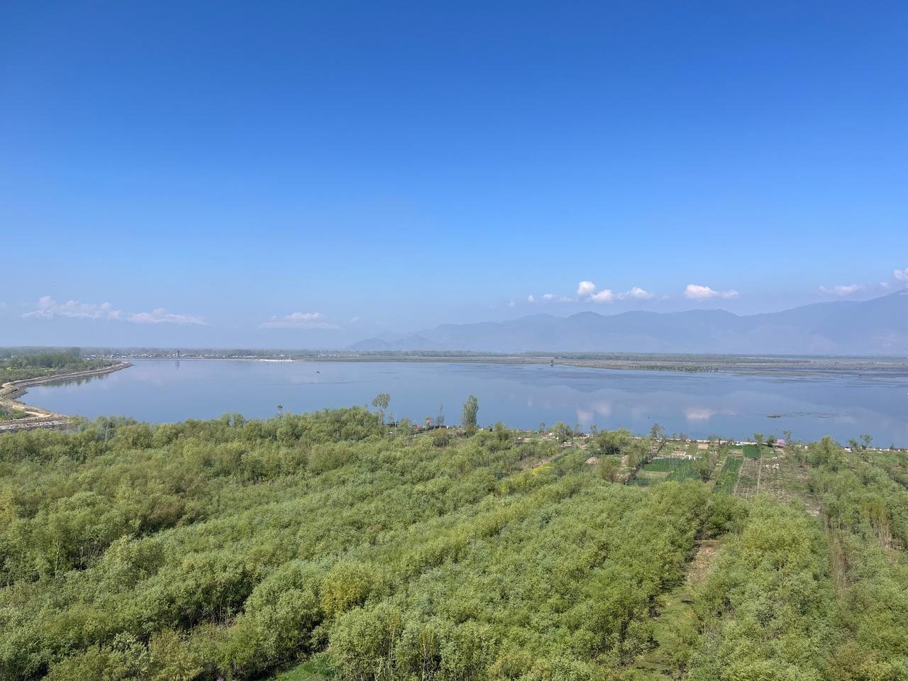 Wular Lake panoramic landscape
